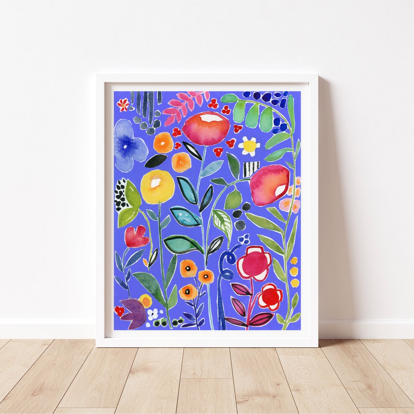 abstract watercolor floral fine art print