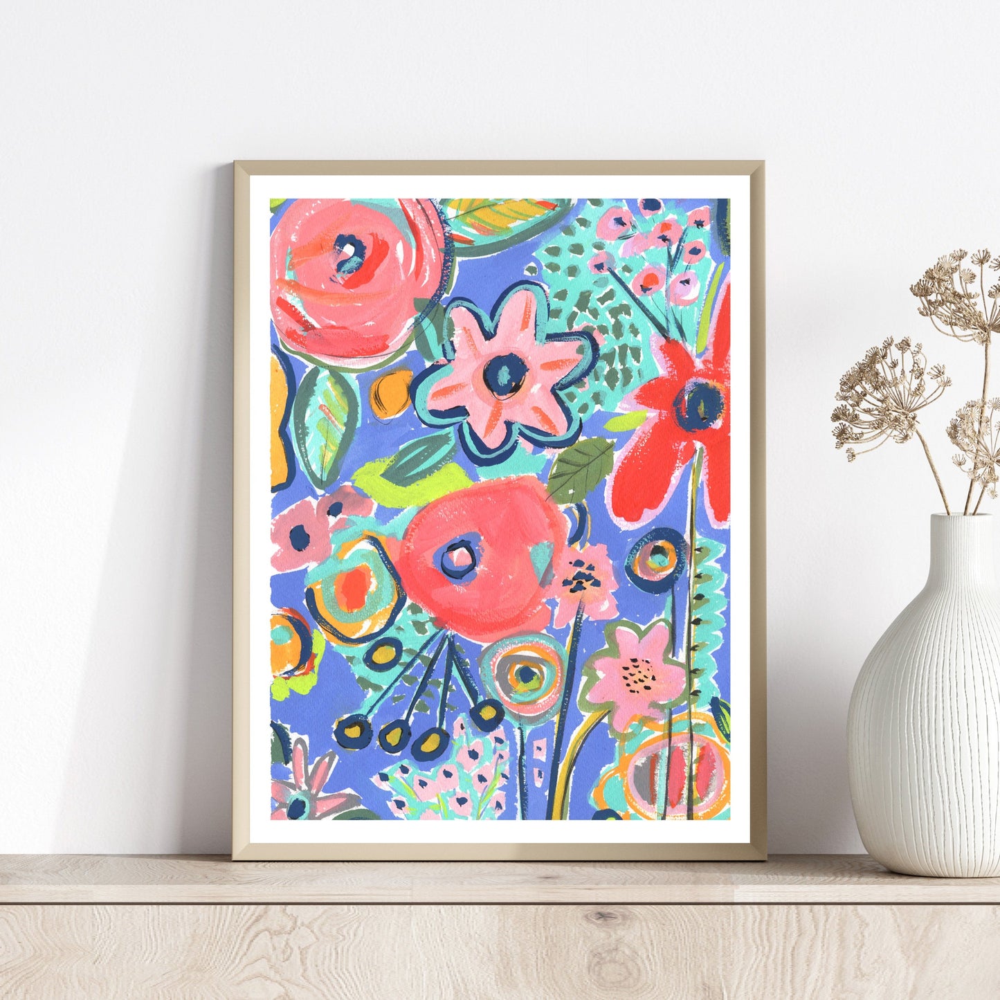 Abstract floral fine art print