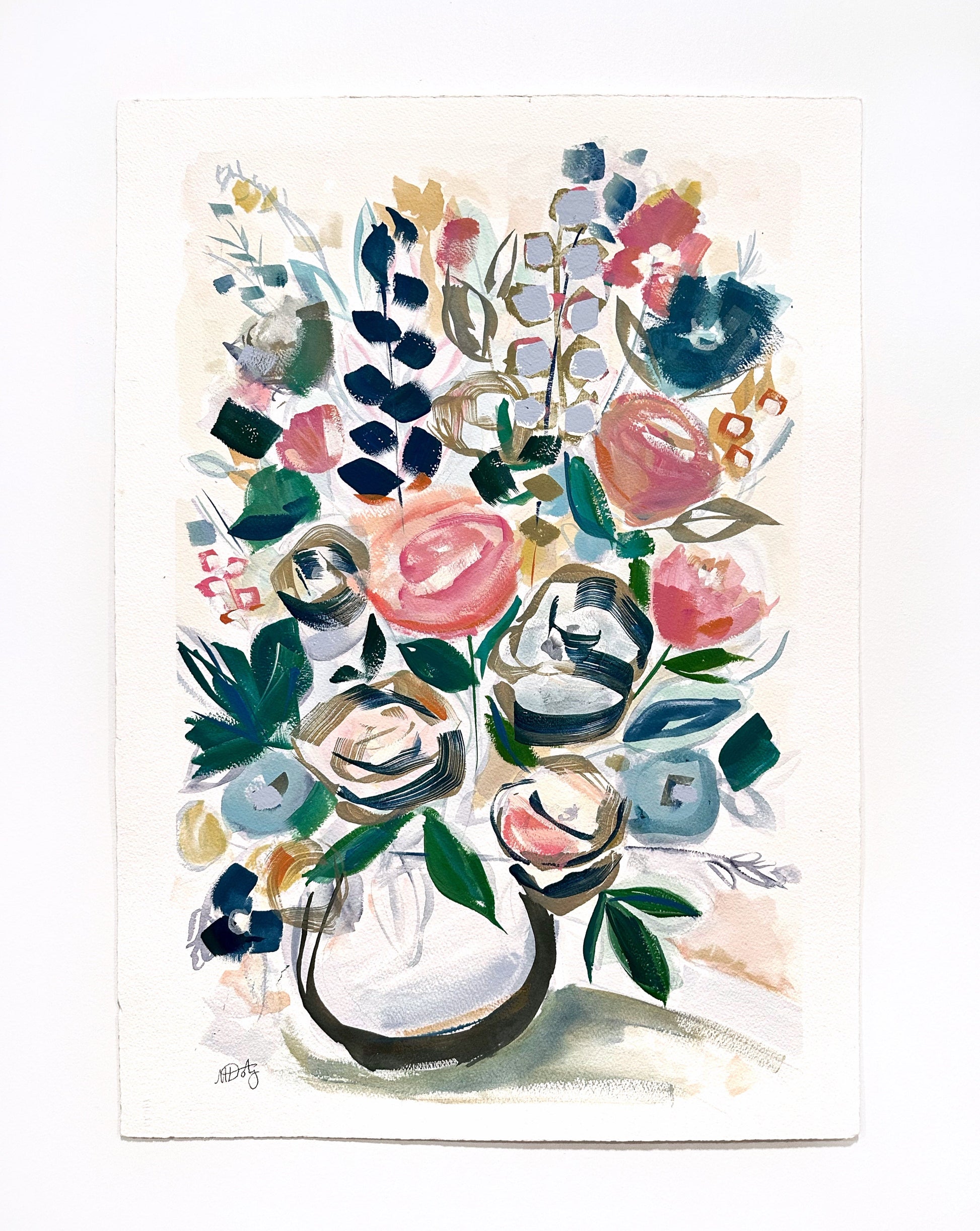 abstract floral painting