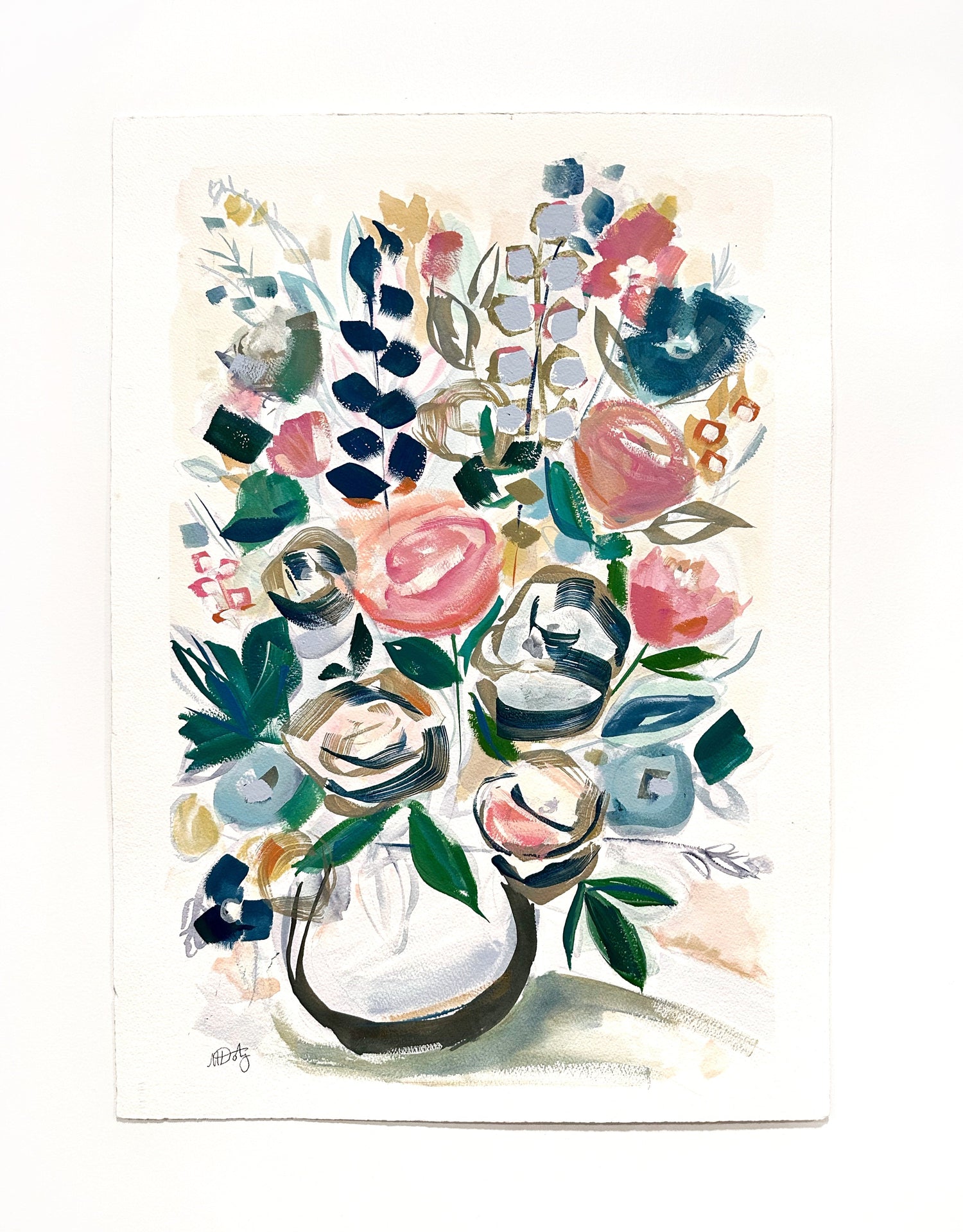 abstract floral painting