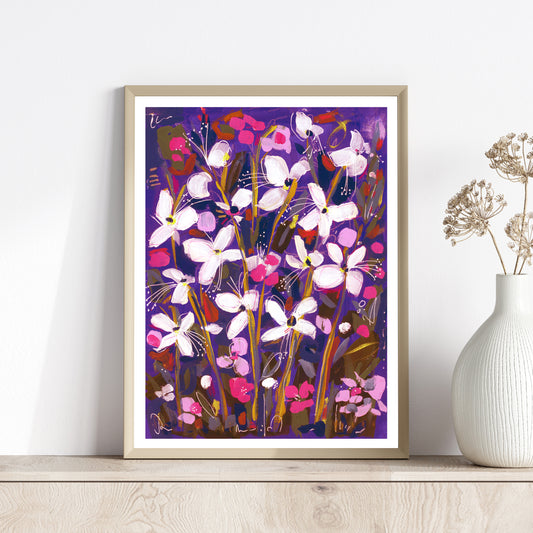 Lamya Violet - 9" x 12" Fine Art Print