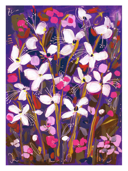 "Lamya Violet" - Fine Art Print, 9" x 12"