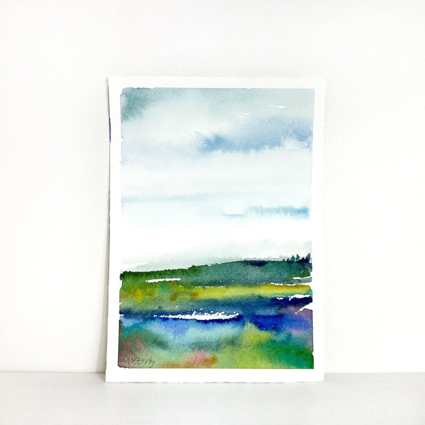 original watercolor landscape painting