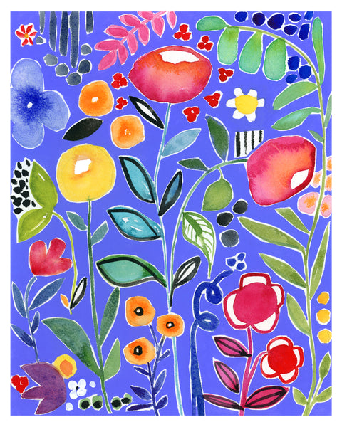floral watercolor fine art print