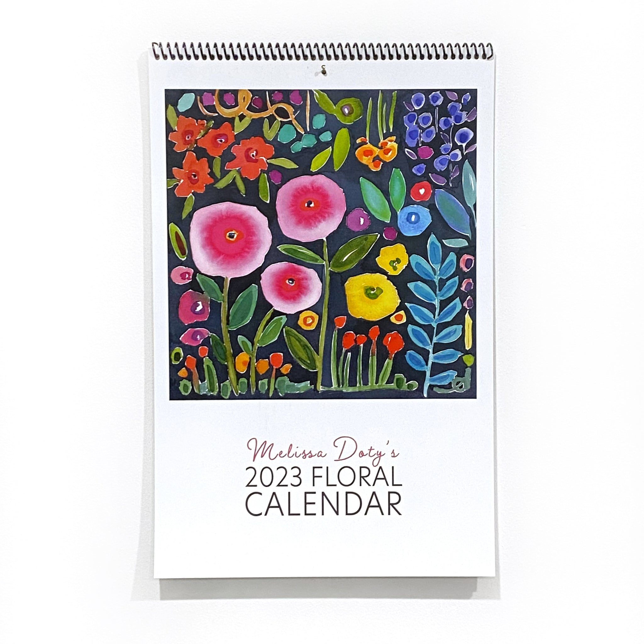 2023 floral wall calendar