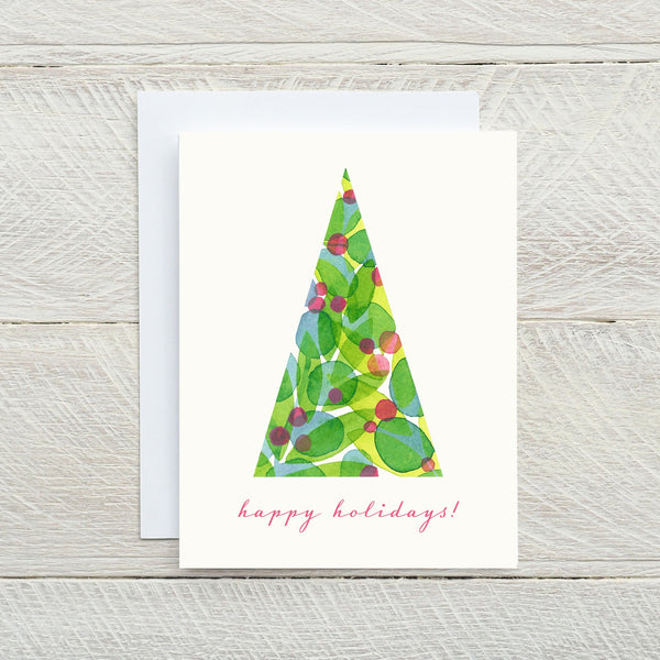 colorful modern christmas holiday card